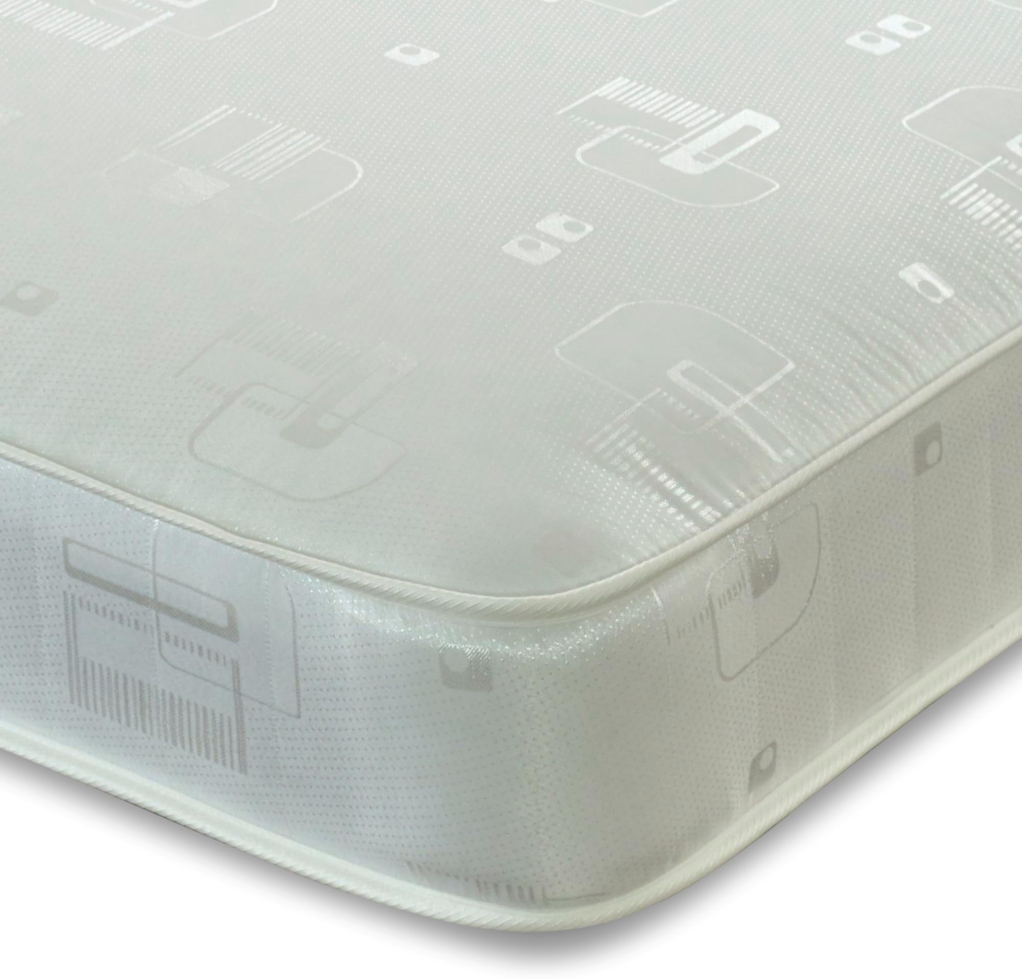 Starlight BedsHarmony Small Single Mattress. Dual Sided 8 Inch Deep Budget Sprung Small Single Mattress. Soft, White (2ft6 x 6ft3)
