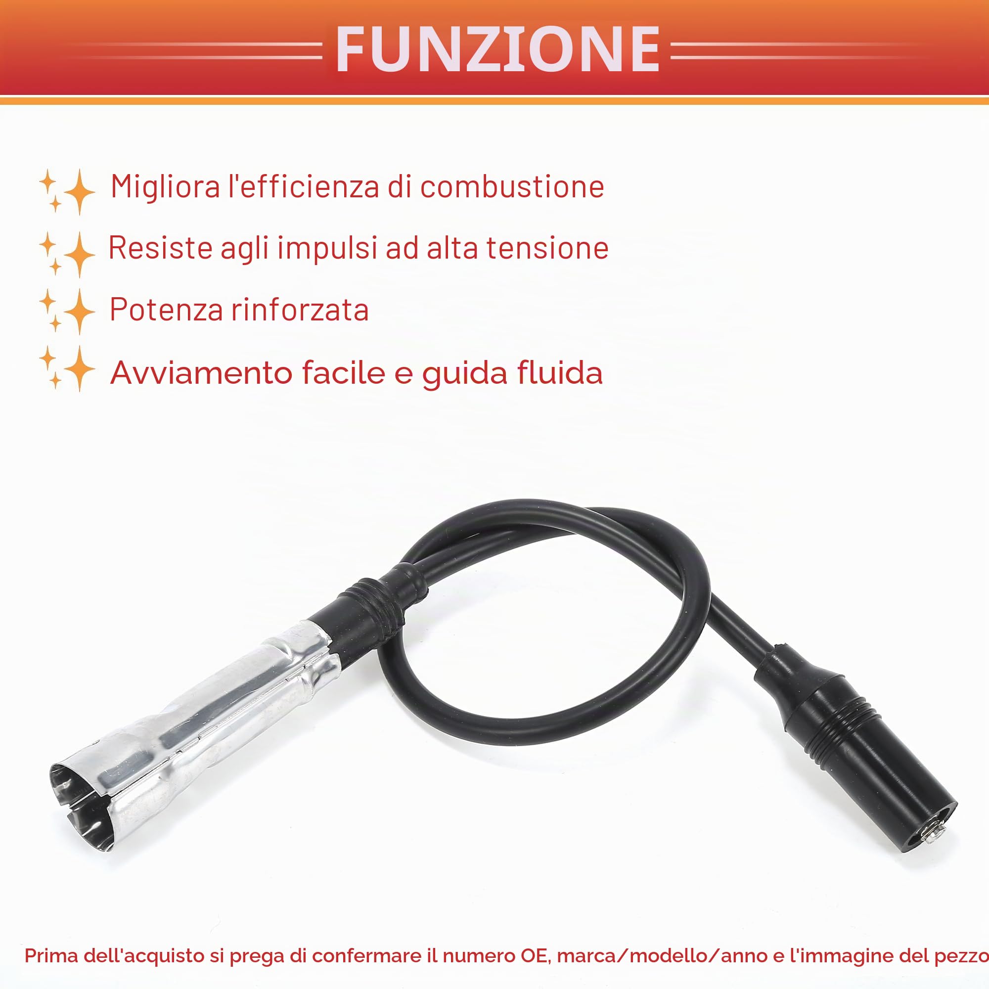 QUARKZMAN Bobina Candele Cavo Di Accensione Per VW Golf Confezione Da 5 | Colore: Nero, Materiale: Silicone, Nichel, Acciaio Inossidabile, OE: N10050205, Compatibile: Per VW Golf II, Per VW Lupo
