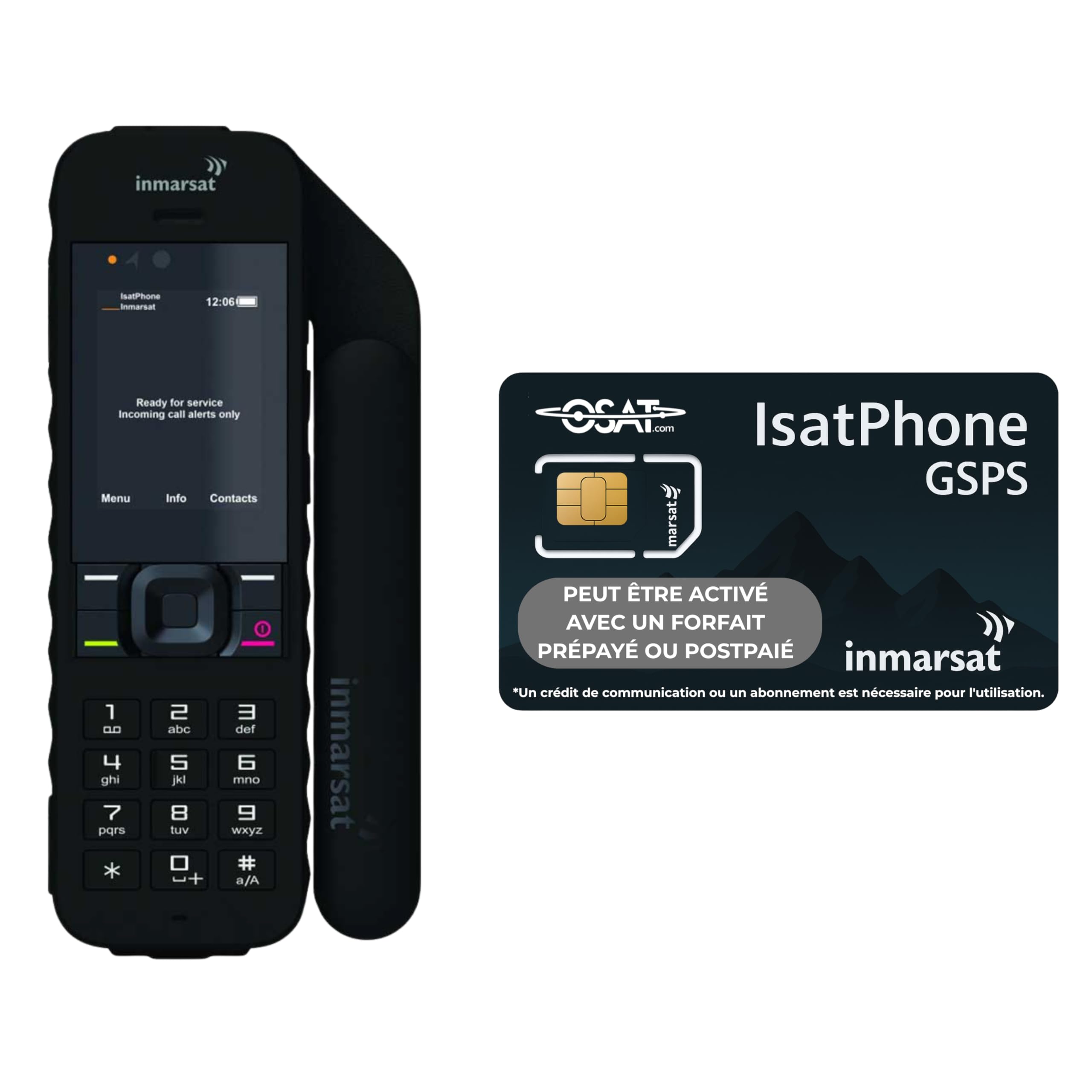 Station D'accueil Isatdock2 Neuve Avec Antenne Active – Pour Téléphone Satellite Inmarsat – Sandemarine