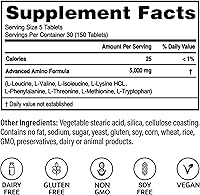 Vista 2 de Advanced Bionutritionals – Tabletas de Fórmula Avanzada de Aminoácidos, Suplemento de Aminoácidos, Construcción de Músculo, Recuperación Post
