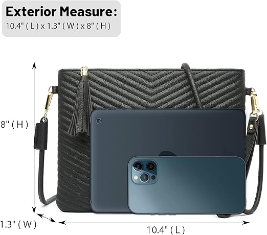 LYPULY Small Crossbody Bags for Women, Trendy Vegan Leather Shoulder Purses, Clutch Wallet with Wristlet Strap… thumbnail 4