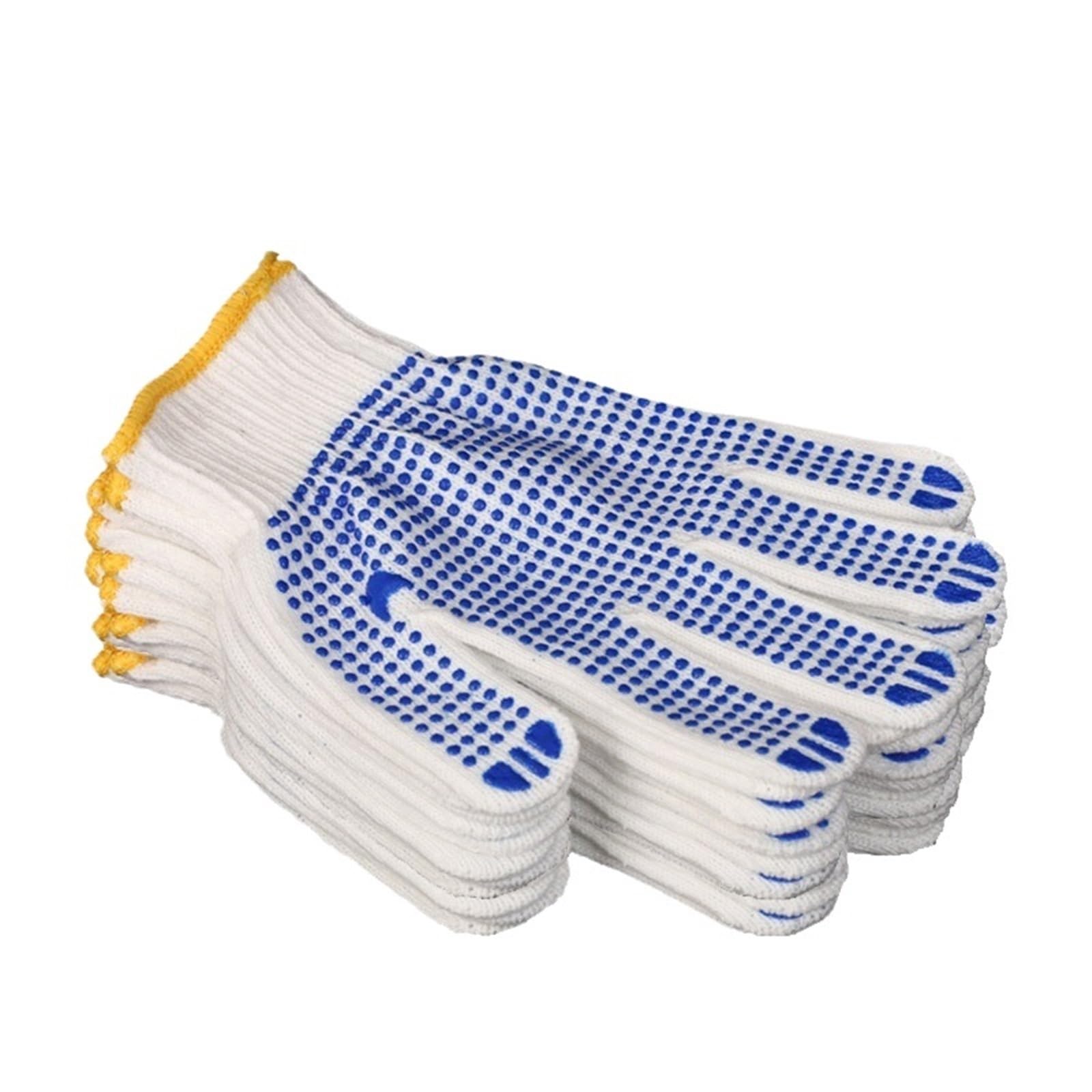 Guanti Da Lavoro Antiscivolo Guanti da lavoro in gomma antiscivolo 1-30 paia for cantiere(10Pair)