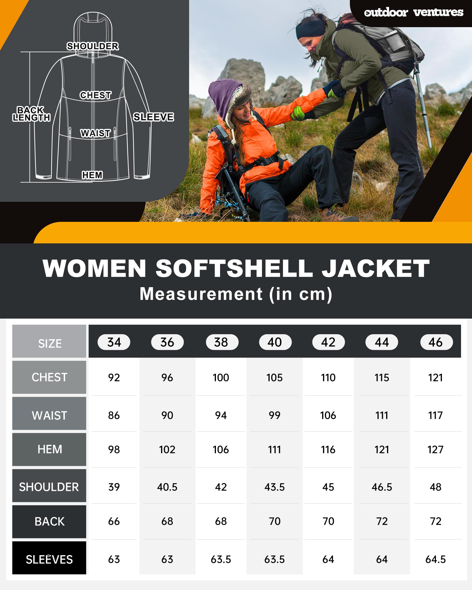 Outdoor Ventures Chaqueta softshell impermeable para mujer, chaqueta de entretiempo con capucha, ligera chaqueta deportiva para ciclismo, senderismo