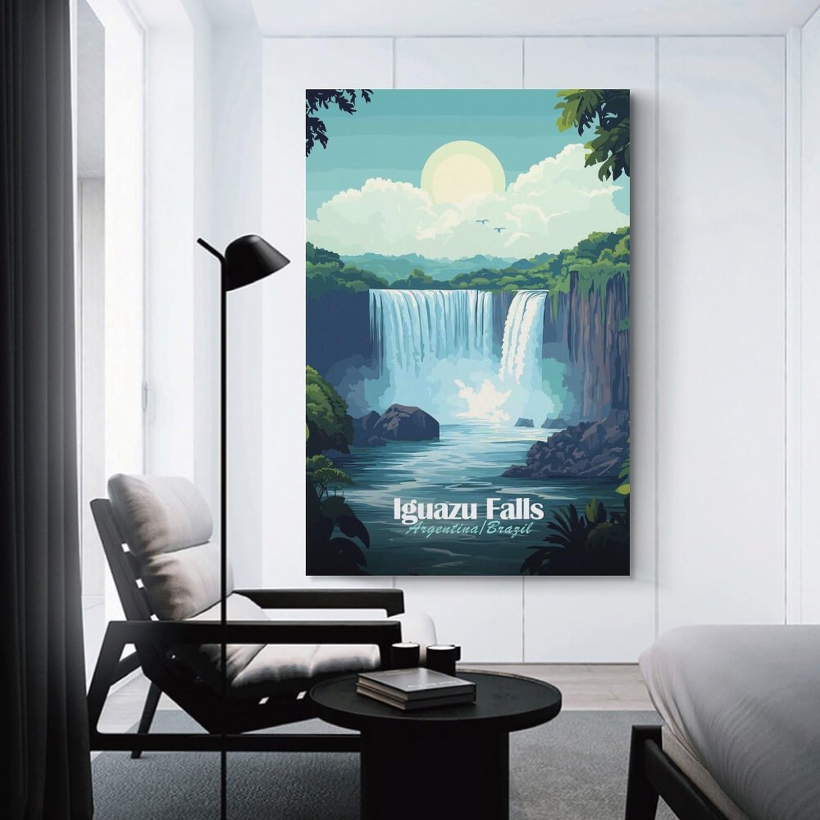 Junmoney Unframe-Style-9 Iguazu Falls Poster Wall Picture Print 20X30inch(50X75cm), For Apartment Walls, Studios Or Work Areas, A Simple Refresh For Blank Walls