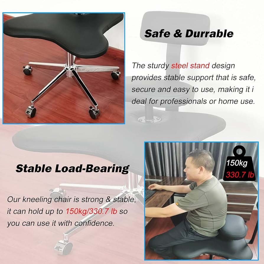 Amazon.com: Double-Deck Cross-Legged Chair with Wheels