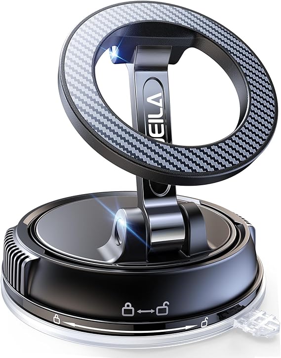 Moeila Vacuum Magnetic Car Mount: Strong Suction and Enhanced Stability