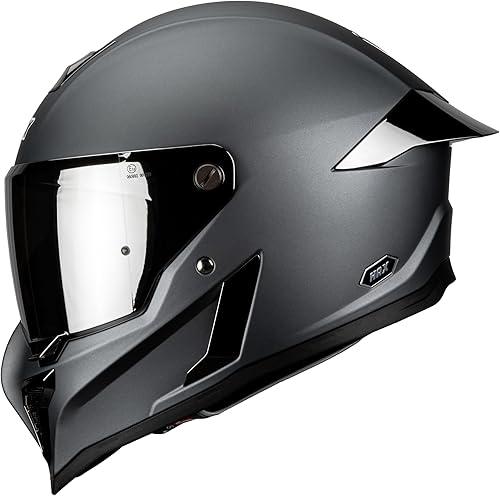 HAX Full Face Snowmobile Motorcycle Helmet for Adult Men and Women - DOT & ECE 22.06 Certified Motocross Helmet