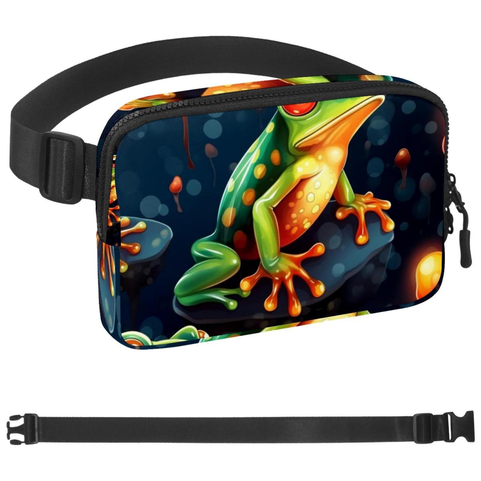 Riñonera grande Starry Bee Multicolor 13 con almacenamiento deportivo versátil 7