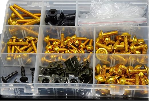 Bodywork Kits for CBR250R CBR 250R CBR250 R 2011-2018 2012 2017 2016 2015 2014 2013 Full Fairing Bolts Kit Speed Nuts Motorcycle Side Covering Screws Parts Color Gold
