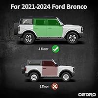 Vista 2 de OEDRO Estribos de 6 pulgadas compatibles con Ford Bronco 2021-2025 de 4 puertas, escalones laterales de acero resistente, barras Nerf atornilladas