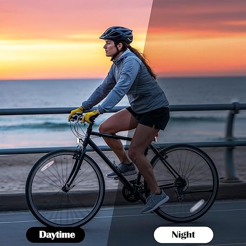 Miniatura 7 de 2 reflectores de bicicleta, luces de rueda de bicicleta, reflector de advertencia de seguridad, reflectores portátiles de radios de bicicleta,