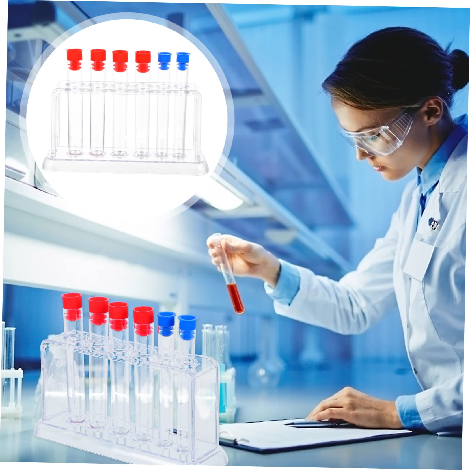 Supporto Provetta 5 Posti in Legno OTS - Negozio di Microscopia