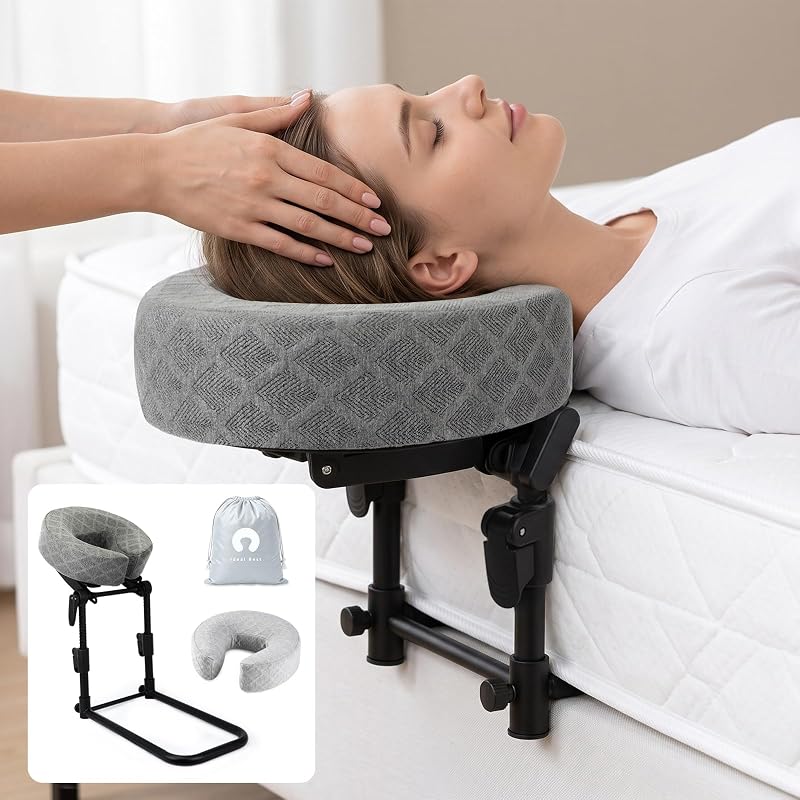 Kit de apoio de cabeça para cama Funzooka com almofada em formato U, 2 capas e bolsa, altura ajustável de 16 a 44 cm