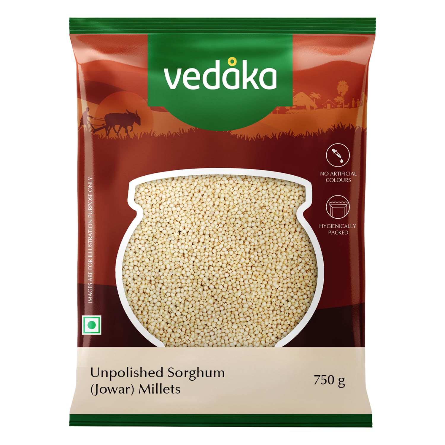 Amazon Brand - Vedaka Unpolished Sorghum Millets | 750 G | Jowar/Great Millet/Bili Jola/Jonnalu/Cholam-picture-20
