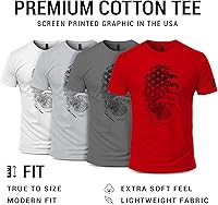 Vista 3 de Dion Wear American DNA Military - Camiseta de manga corta para hombre Metal