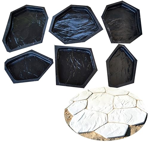 SvitMolds Moldes de hormigón DIY Vendido 6 piezas Moldes de plástico Losa Fundición de hormigón Pavimentación de Jardín Senderos Piedra Patio disponible en Yaxa Colombia