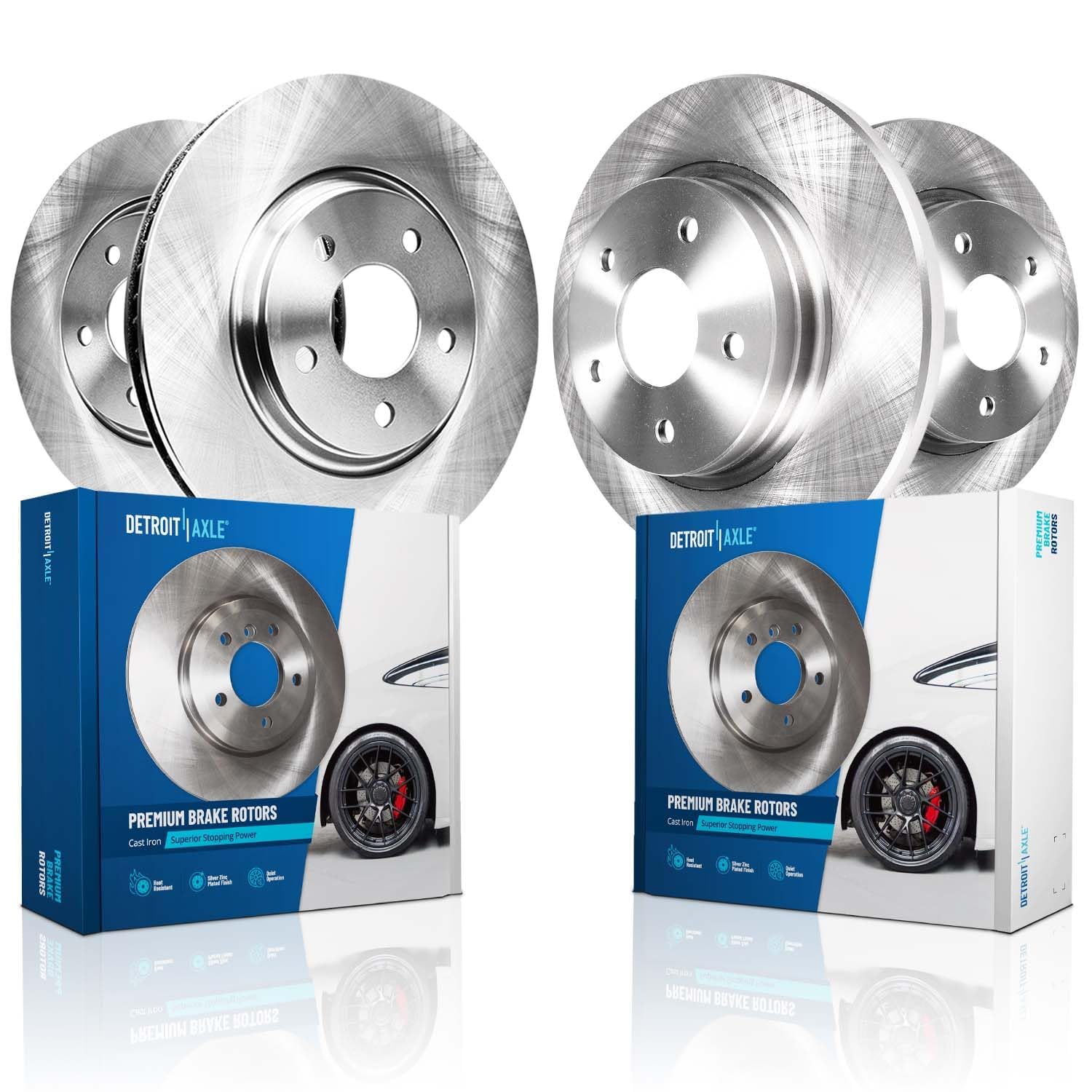 Detroit Axle - 4WD Brake Rotors for Hyundai 2010-2015 Tucson