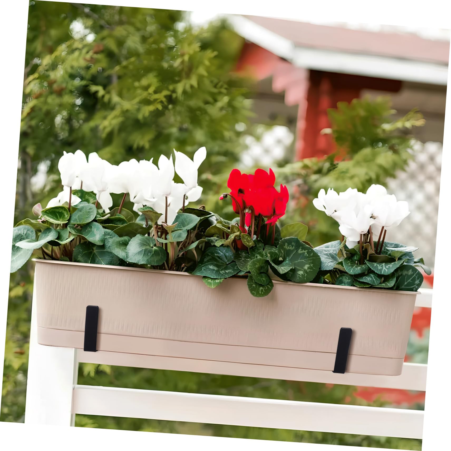 TOYANDONA 1 Satz Halterungen Robustem Verstellbare Blumenkastenhalter für Balkon und Garten für Verschiedene Pflanzgrößen und Einfache