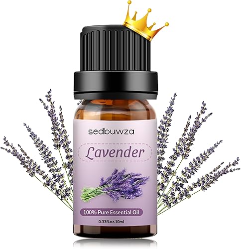 Sedbuwza Aceite esencial de lavanda, aceite de fragancia de lavanda orgánico puro para difusor, humidificador, jabón, vela, perfume