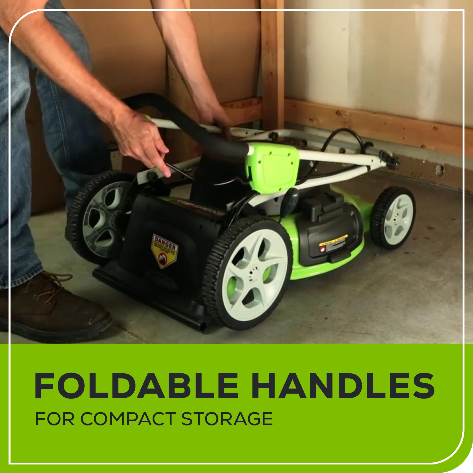 Electric Lawn Mower 21 Inch Greenworks 21