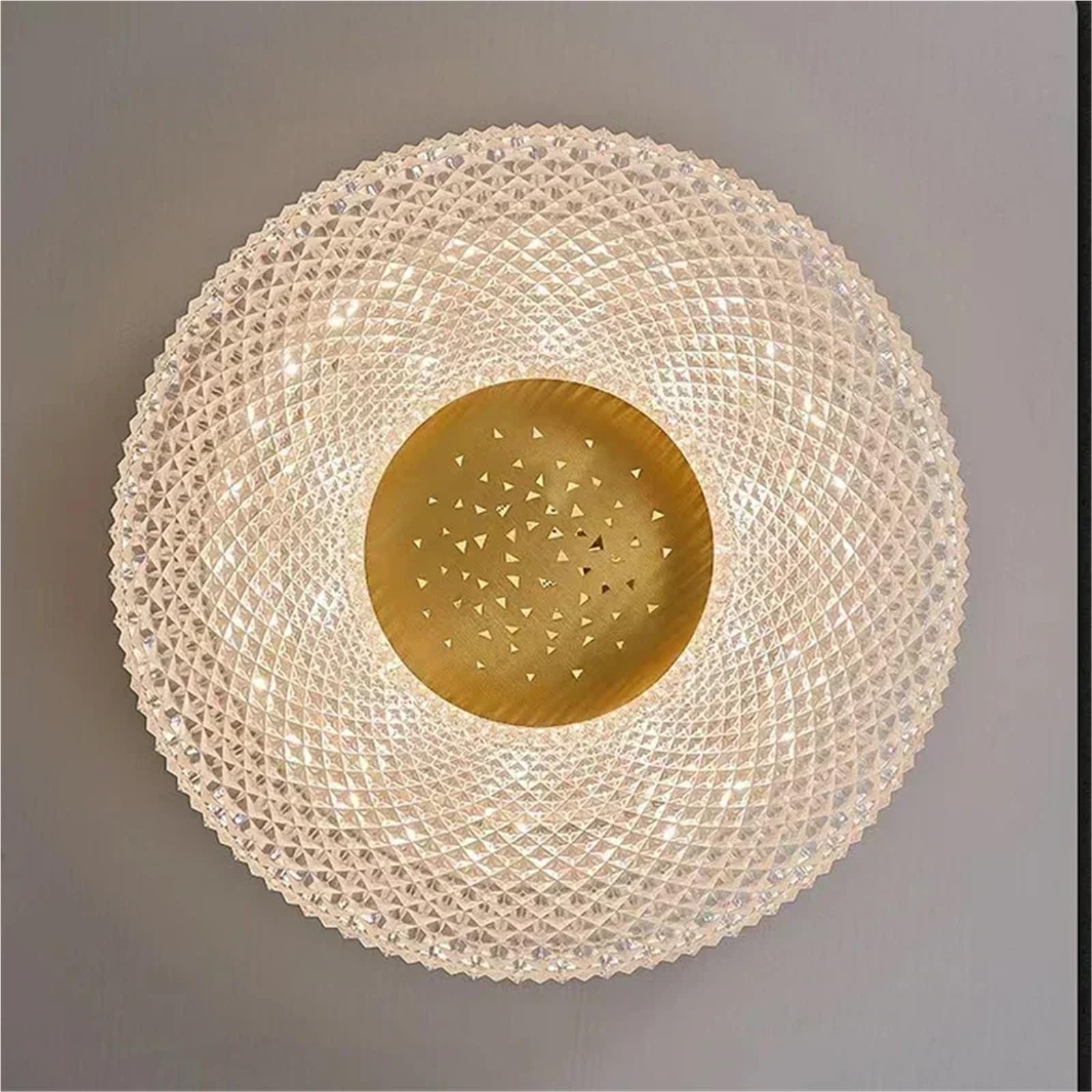 Plafoniera Circolare Moderna in Acrilico per Camera da Letto, Soggiorno, Balcone, corridoio, apparecchio di Illuminazione a LED Rotondo di Lusso, Spazio