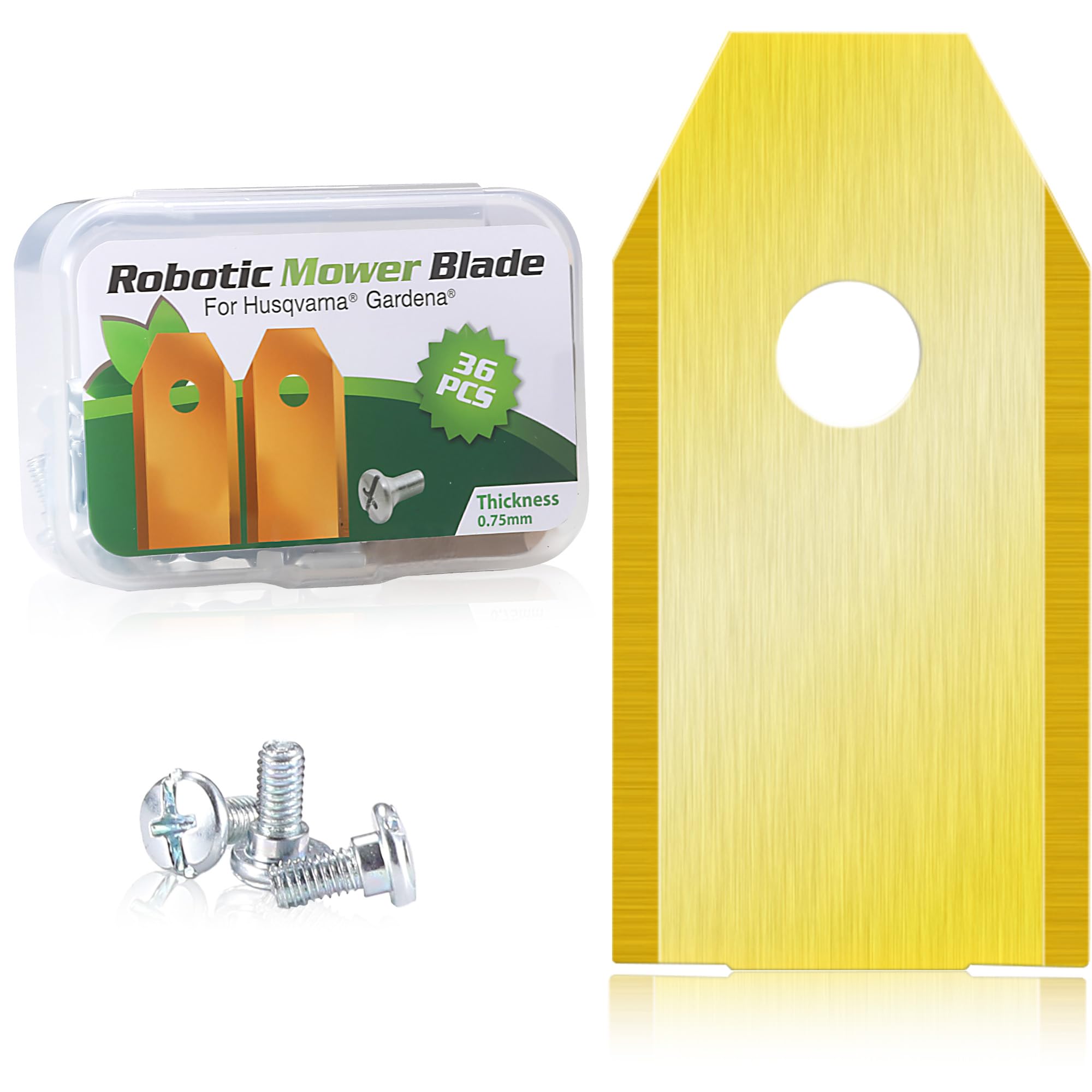 Set di 36 Lame per Robot Tagliaerba, con tutte le serie Navimow i105E, i110E, H1500E, H3000E, X315E, X330E, Accessori per Robot da Prato