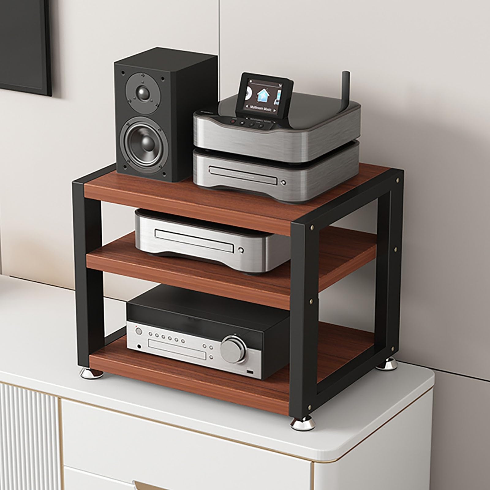 Amazon.co.jp: ステレオスタンドオーディオラック エンターテイメント