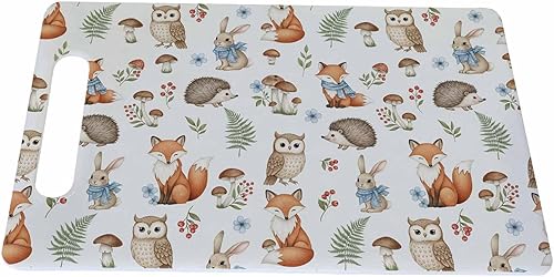 Miniatura 25 de Tabla de Cortar Mujer Africana Niña Africana Hojas de Árbol Étnico Mango de Agarre Retro Tablas de Cortar Tabla de Cortar para Cocina Plástico 16" x