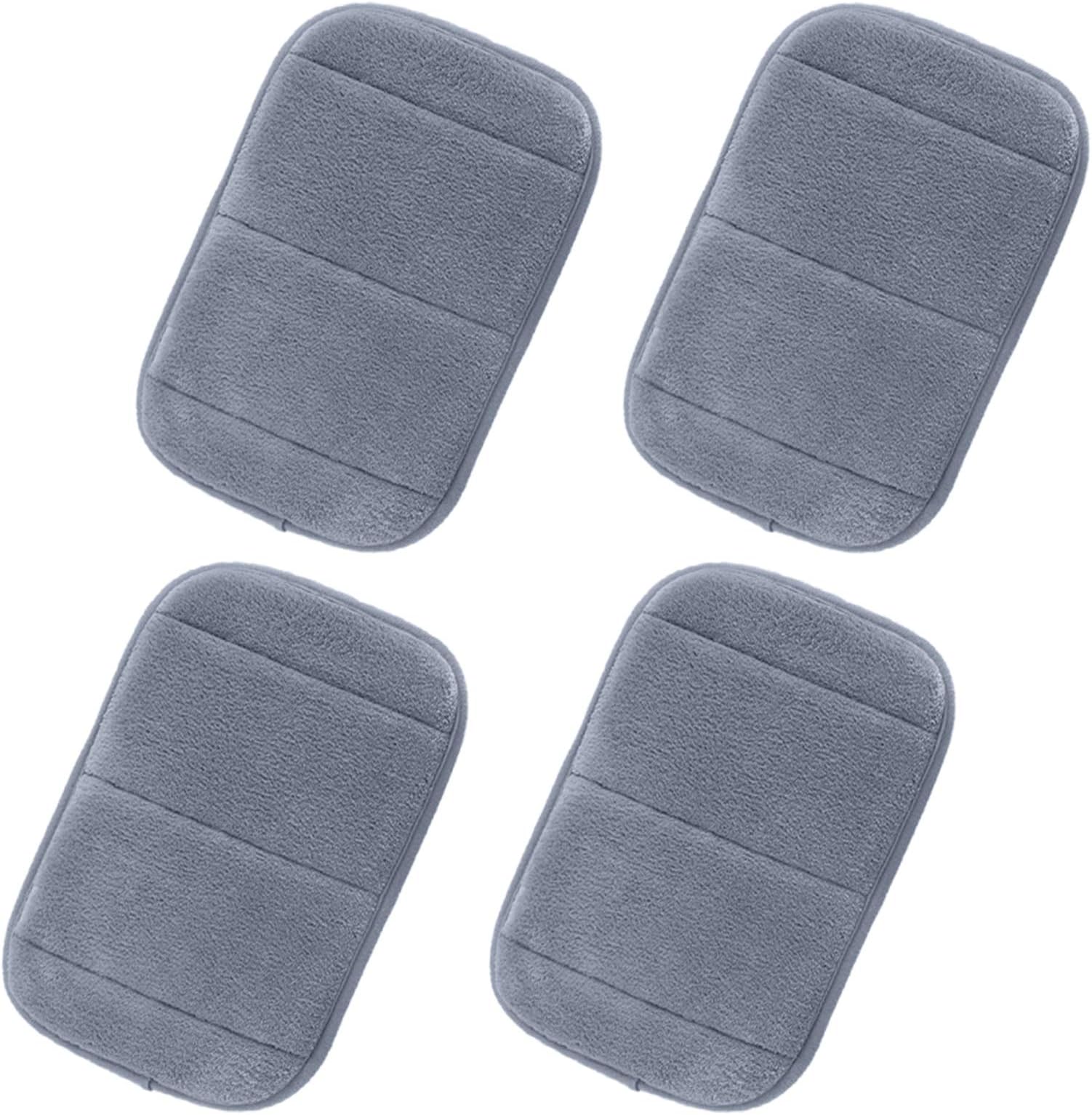 AUHOKY4Pcs Computer Portable Elbow Wrist Pad, 2 Sets Ergonomic Keyboard Wrist Rest Elbow Support Mat for Office Desktop Working Gaming - Memory Foam Relieve Elbow Pain (7.9″×11.8″) (Gray)