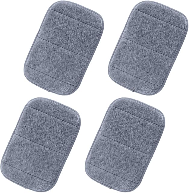 4Pcs Portable Computer Elbow Wrist Pad, MERYSAN 2 Sets Ergonomic Keyboard Wrist Rest Elbow Support Mat for Office Desktop Working Gaming - Memory Foam Relieve Elbow Pain (7.9×11.8, Gray)