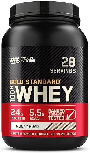 Vista 313 de Optimum Nutrition Estándar dorado 100% Proteína de Suero de Leche en Polvo, Pie de lima, 1.8 Libra