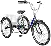 MOONCOOL Adult Tricycles 3 Wheel 7 Speed Trikes, 202426 inch Adult Trikes 3 Wheeled Bike with Basket for Seniors, Women, Men.