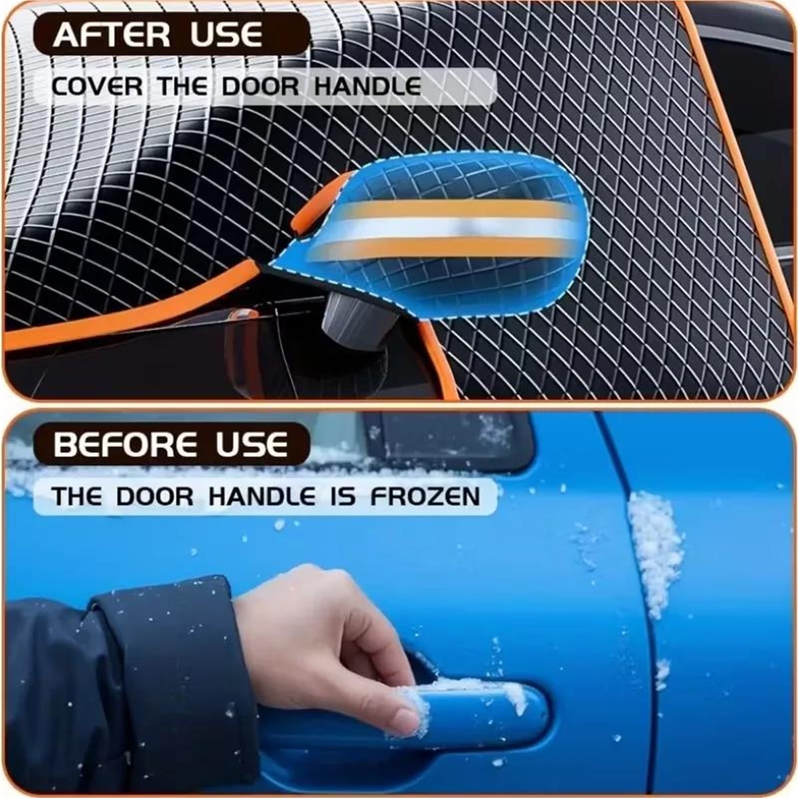 Copri Parabrezza Auto Inverno Copertura Universale per Parabrezza per Auto, Protezione Invernale addensata per Neve e Sole, Adatta per la Maggior Parte dei Veicoli