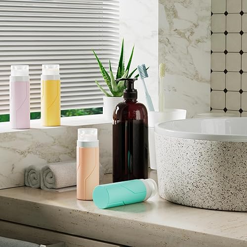 Miniatura 6 de Botellas de viaje para artículos de tocador, botellas de viaje portátiles de 3 onzas aprobadas por la Tsa. Sin BPA, a prueba de fugas, recipientes