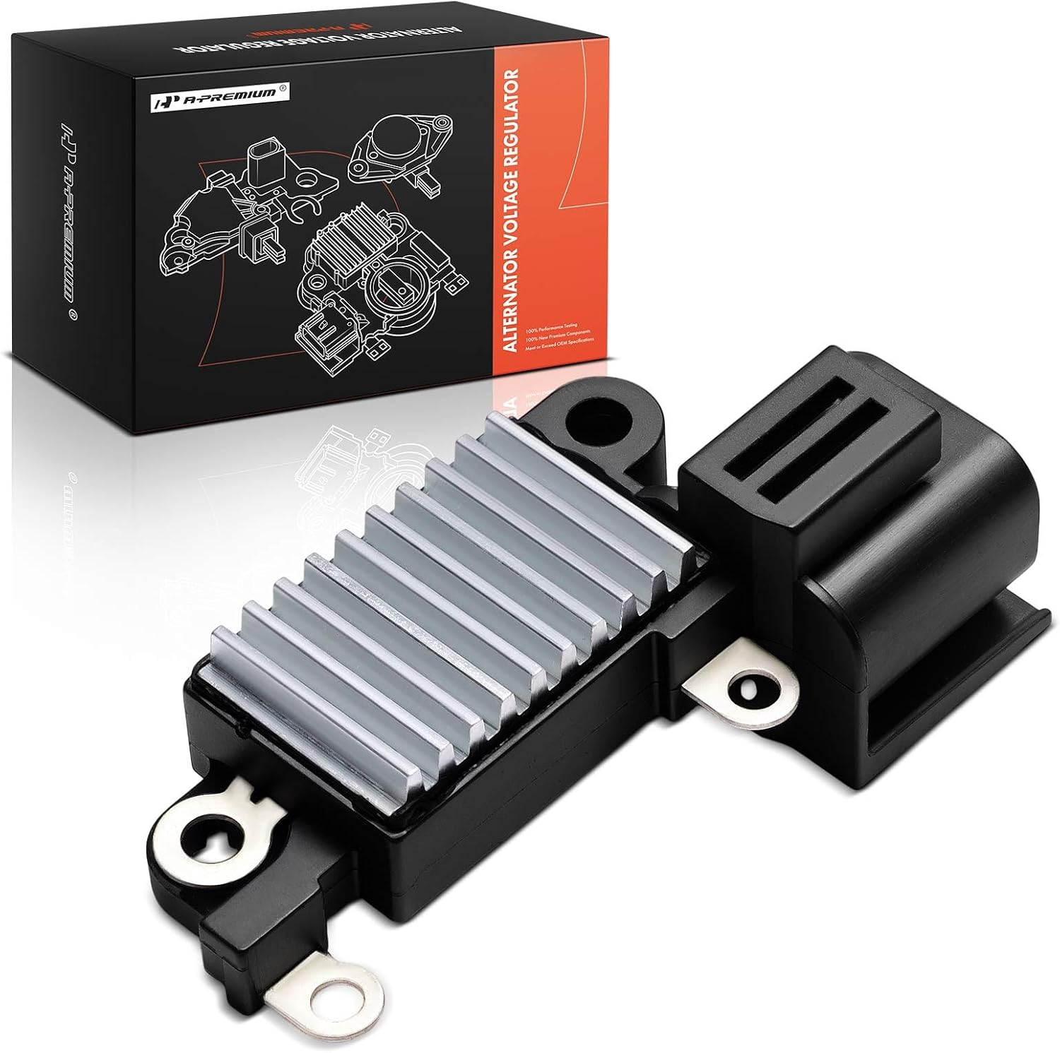 A-Premium Alternator Voltage Regulator Compatible with Nissan Sentra 1991-1993, Pathfinder 1990-1993, 240SX 1991-1994, D21, NX & Infiniti G20 1991-1993, 2.0L 2.4L 3.0L, 14.3V A-Circuit 14.3 Vset