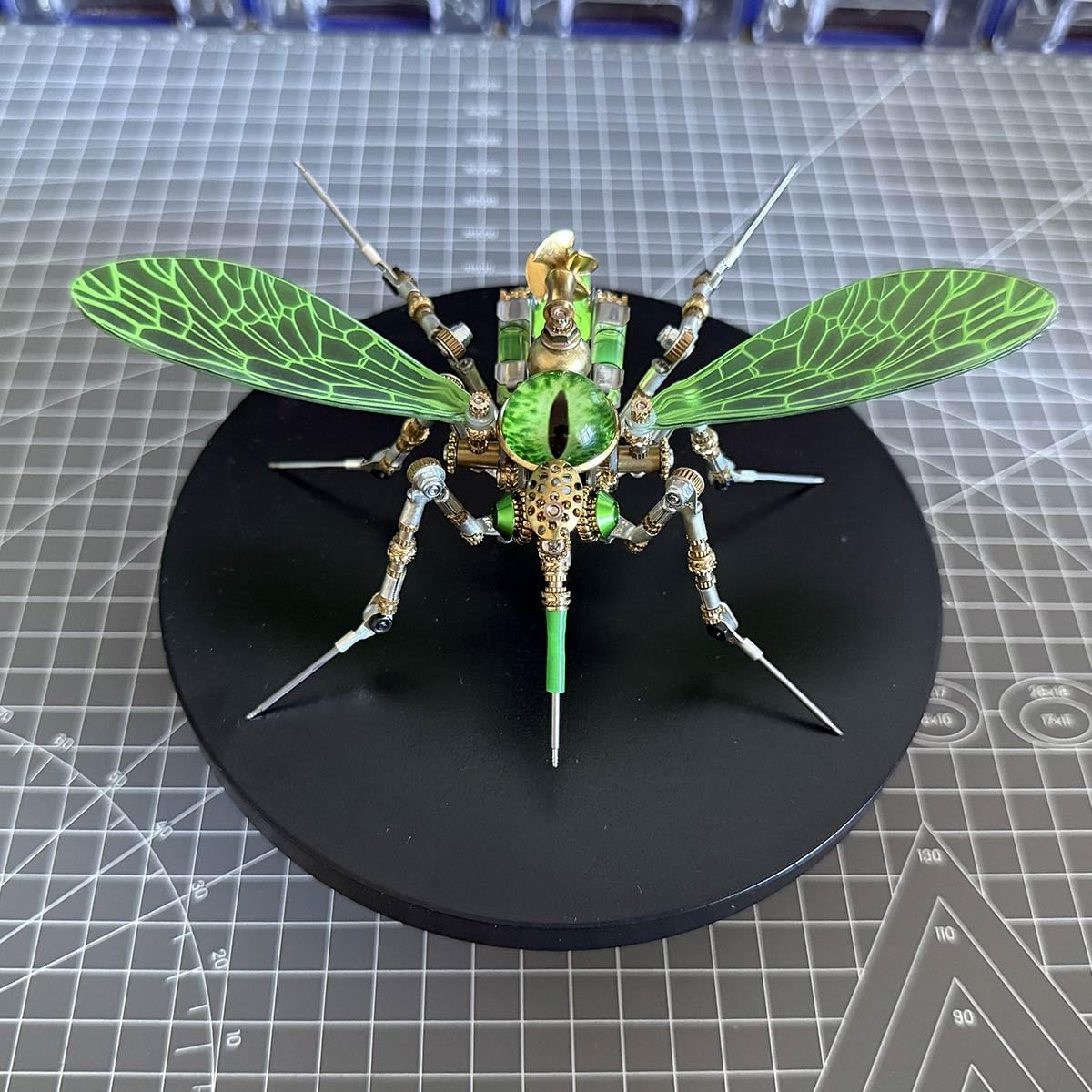 3D Metal Puzzle Model, Steampunk Mosquito Mechanical 3D Metal Animal Jigsaw Puzzles Assembly Kits, Home Decor Display Xmas Gifts for Adults and Teens (320 PCS)