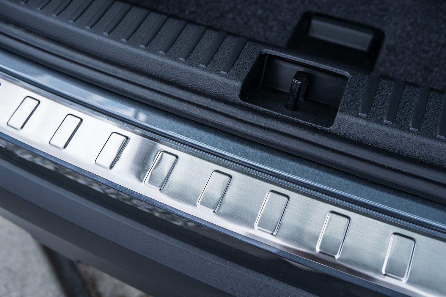 tuning-art BL937 Achterbumperprotector met afschuining voor Seat Arona 6P, Kleur:Zilver