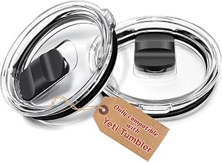 2 Packs Replacement for Yeti 30 oz Tumbler Lid, Compatible with Yeti Coffee Cup (14 oz) Mug, Spill Proof Cup Lids Covers with Magnetic Slider Switch, BPA Free