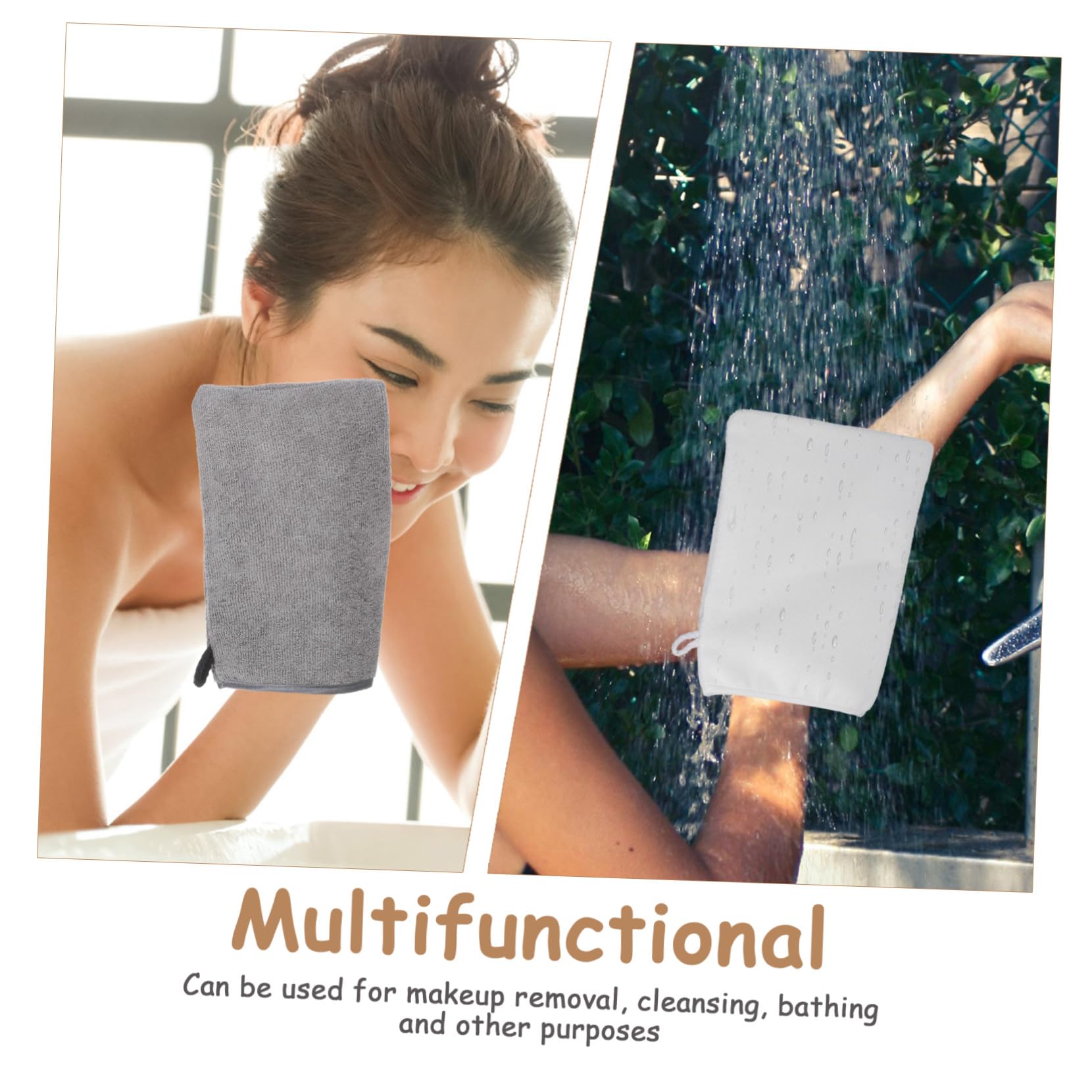 VALICLUD 6 Piezas Guantes de Baño Desmaquillantes Paños Exfoliantes para Ducha Guante Corporal Uso Baño y Ducha
