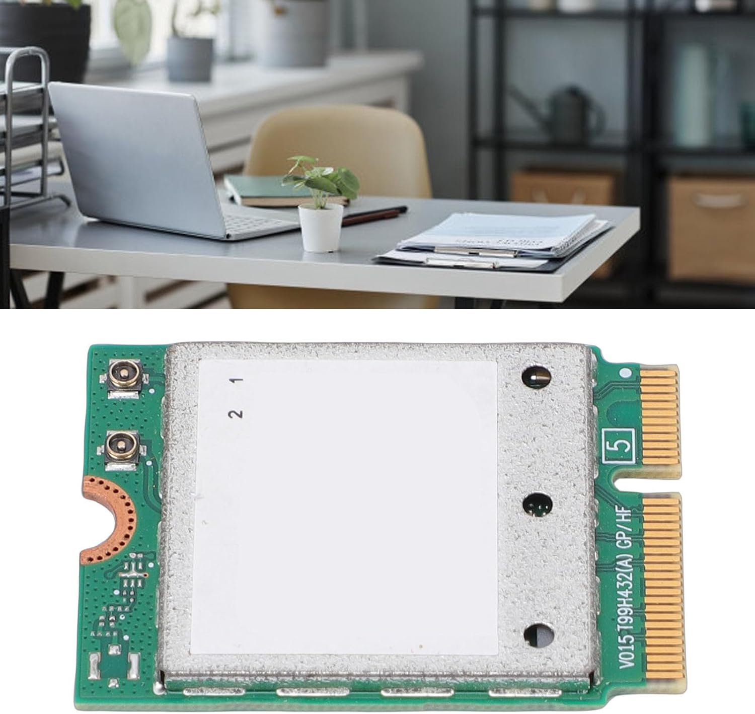 QCNCM865 WiFi 7 Wireless Network Card, M.2 Interface 5.8Gbps Triple Band 2.4GHz 5GHz 6GHz with Support 4K QAM, 11 PC Laptops