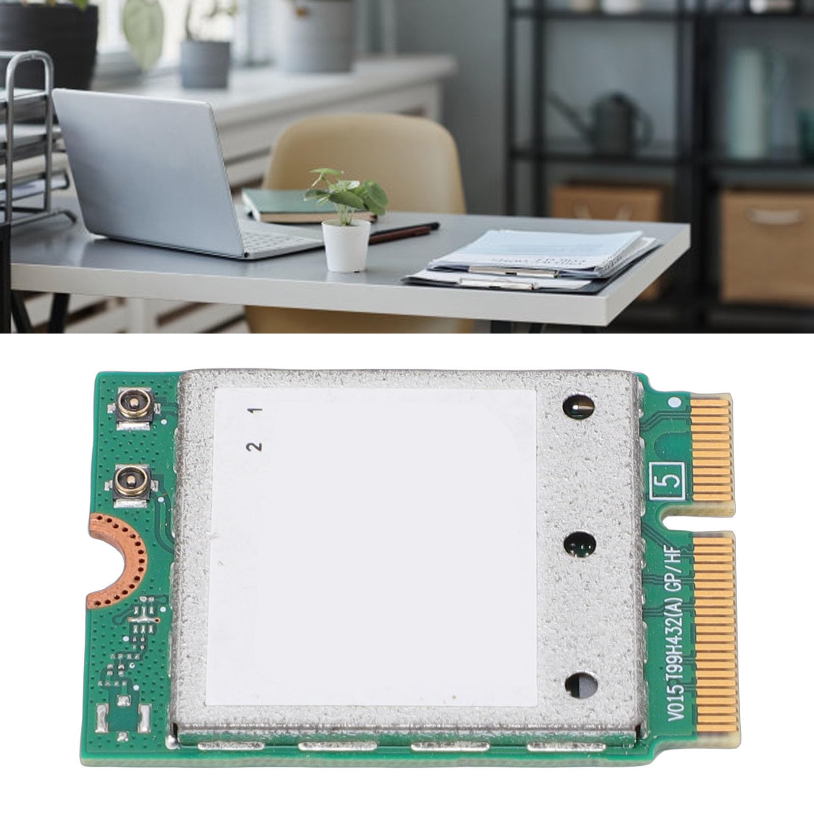 Karta Sieciowa QCNCM865 WiFi 7, Trójzakresowy Adapter Bezprzewodowy 5,8 Gb/s M.2 NGFF, moduł 6 GHz 5G 2,4G do Laptopa PC