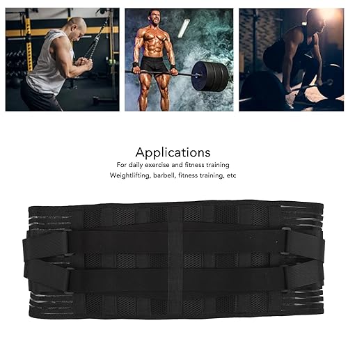 Miniatura 4 de Soporte lumbar para espalda baja, cinturón de apoyo para espalda baja, cinturón de apoyo transpirable para ciática, cinturón de compresión doble