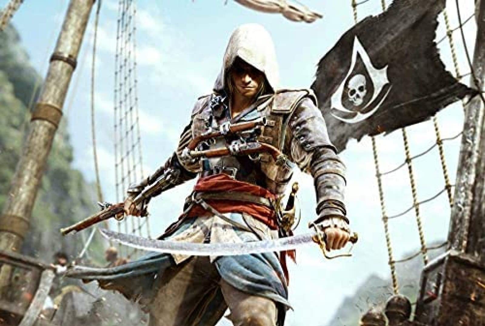 ERUZO DIY 5D Diamond Painting Kits for Adults Diamond Painting - Assassin's Creed 4: Black Flag - Embroidery Art for Home Wall Decoration Gift 30x40cm