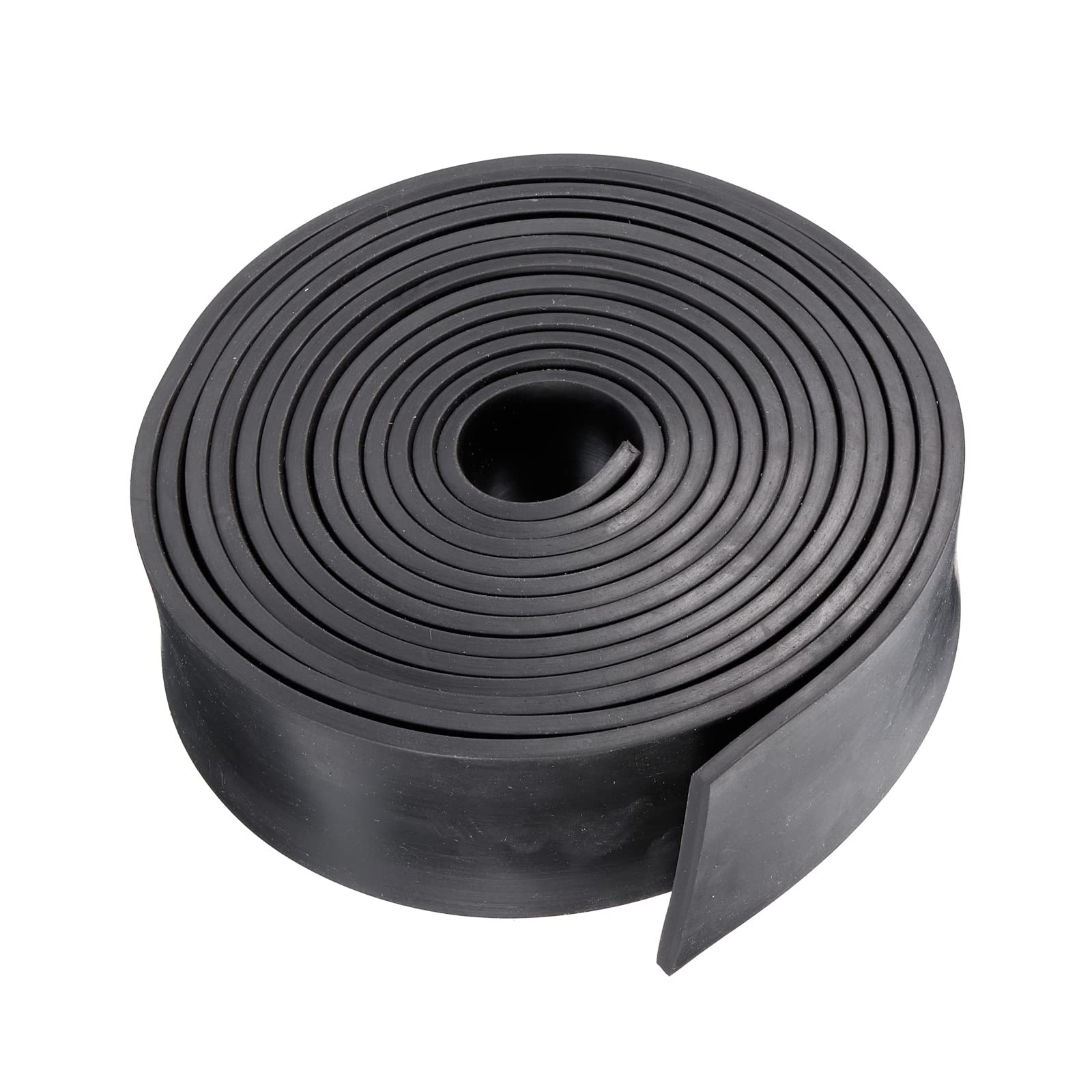 sourcing map Bande Caoutchouc Néoprène Solide Feuille Rouleau 5mm(T) x50mm(W) x2m(L), Bricolage Caoutchouc Joint, Étanchéité Rembourrage, Réduction Vibration Tapis