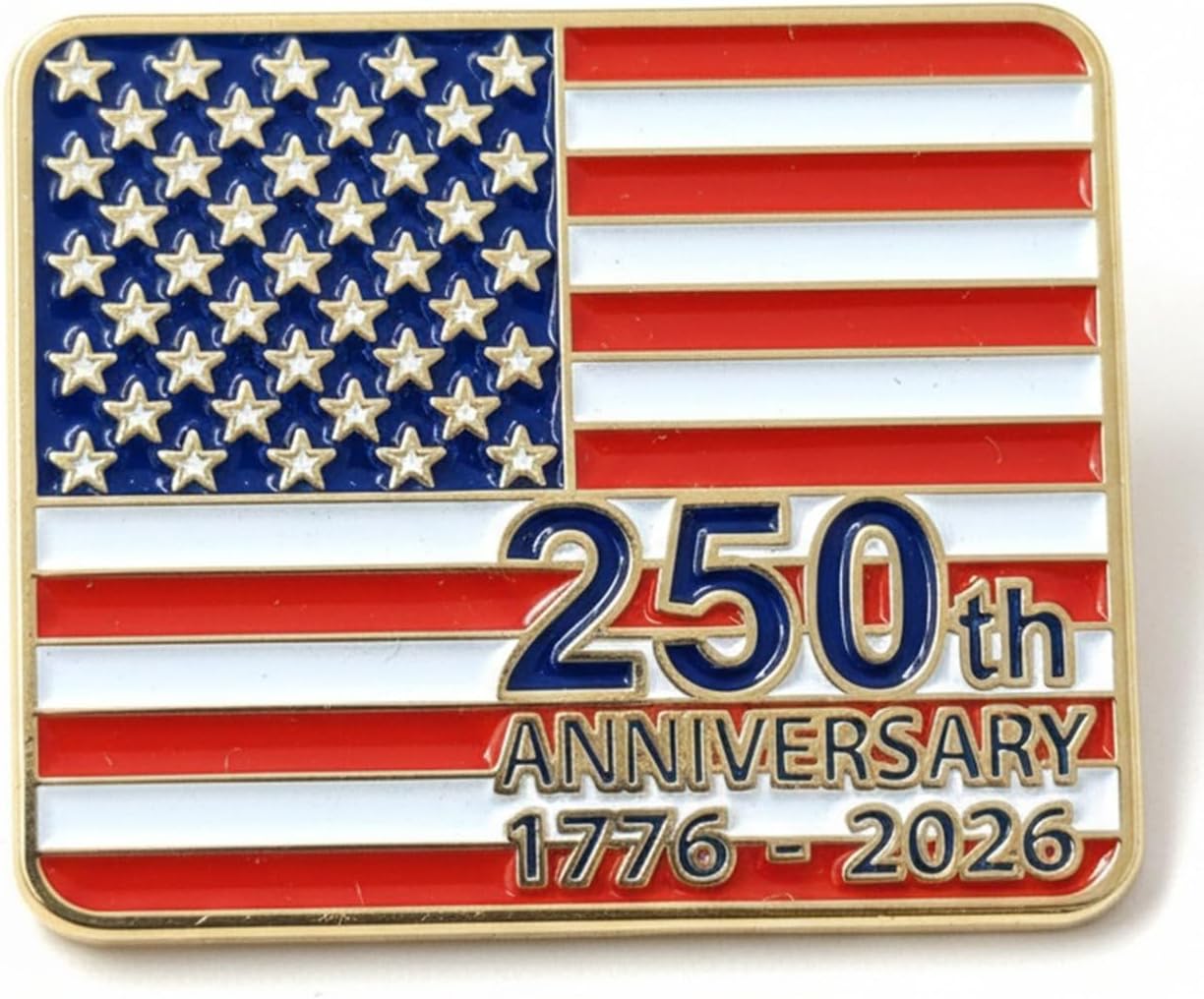 250th Anniversary of American USA Independence Commemorative Pin Badge Brooch Patriotic Celebration Gifts Memorabilia Decorations Eagle 4th of July