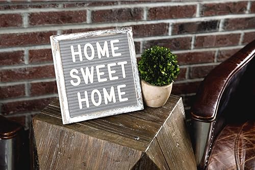 Miniatura 9 de Tablero de letras de fieltro con más de 690 letras precortadas, soporte y bandeja de clasificación