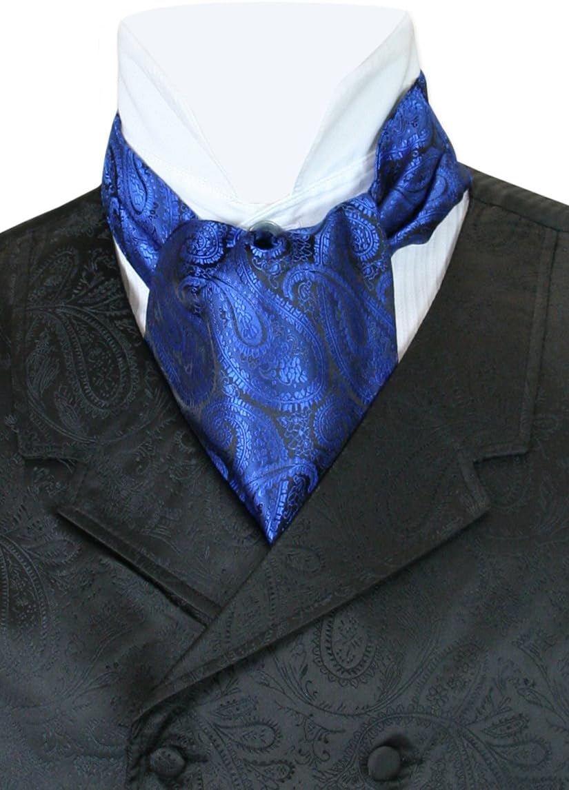 Historical EmporiumMen's Satin Paisley Ascot