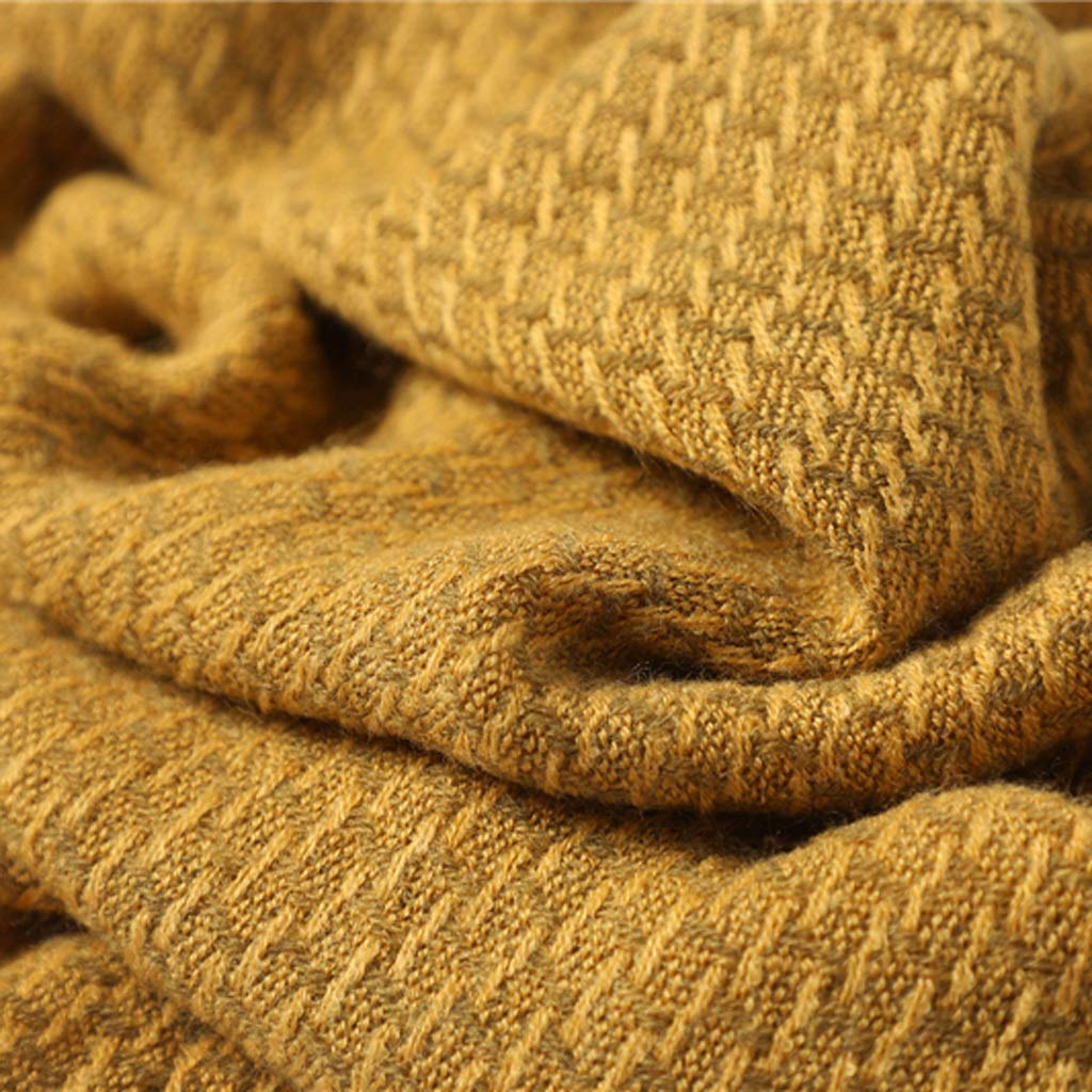 Weicher Kaschmir-Strickschal für Damen, warme Winterschals, Hijab, einfarbig, Damenschal, doppelseitig, Unisex-Schals B