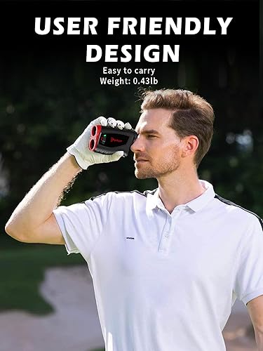 Miniatura 7 de Range Finder Golfing, Fyobyye Slope Laser Golf Rangefinder, Golf Rangefinder with Slope Switch - Slope Measurement, Flag Lock Tech with Pulse