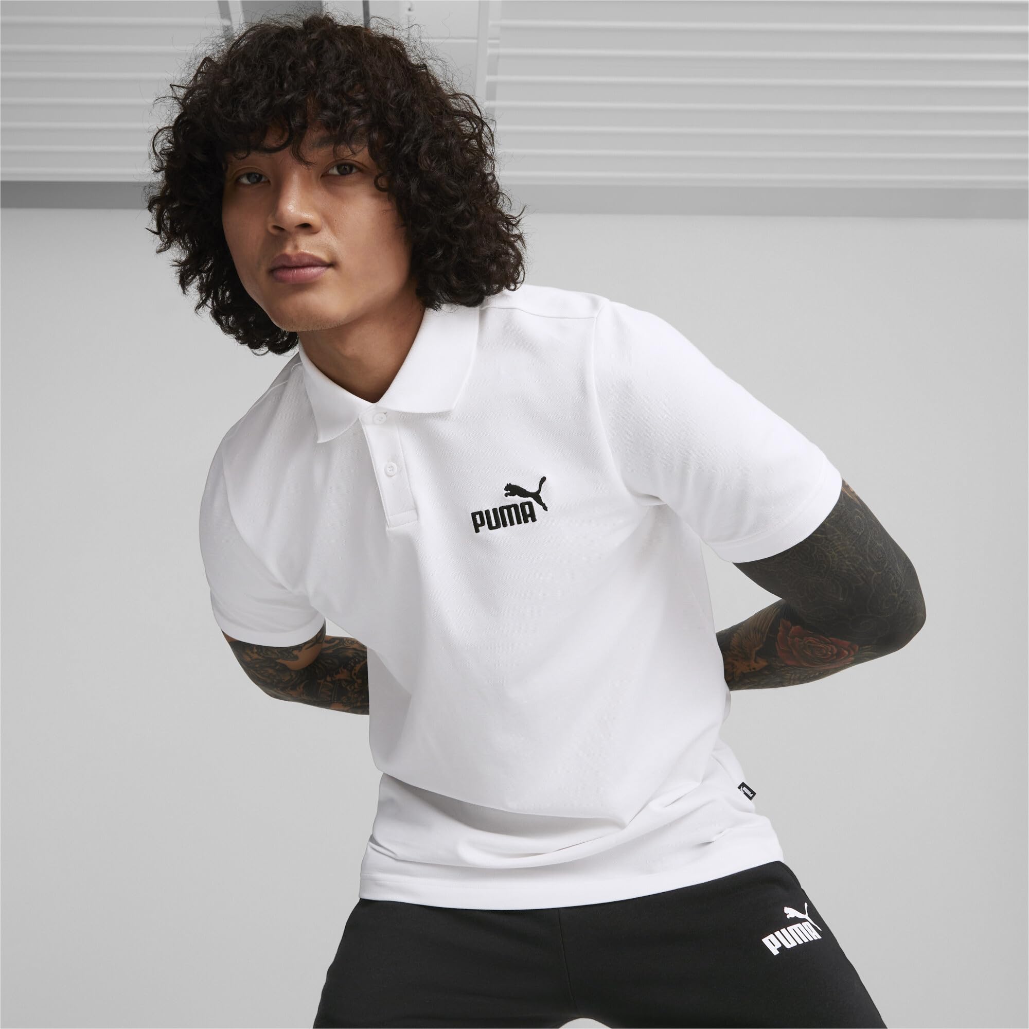 Unisex Yetişkin ESS Pique Polo Polo T-shirt